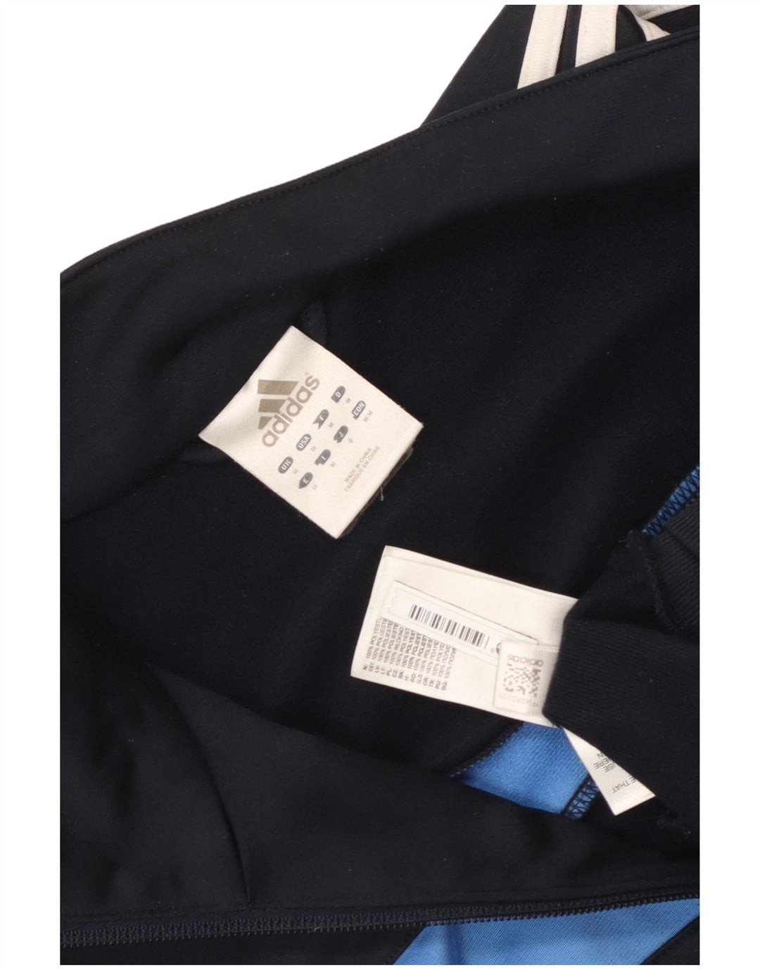 Adidas Mens Tracksuit Top Jacket Médio Azul Marinho Colorblock Poliéster