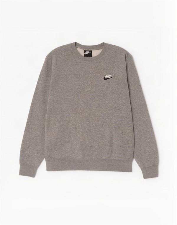 Moletom masculino Nike Loose Fit Jumper XS cinza algodão manchado