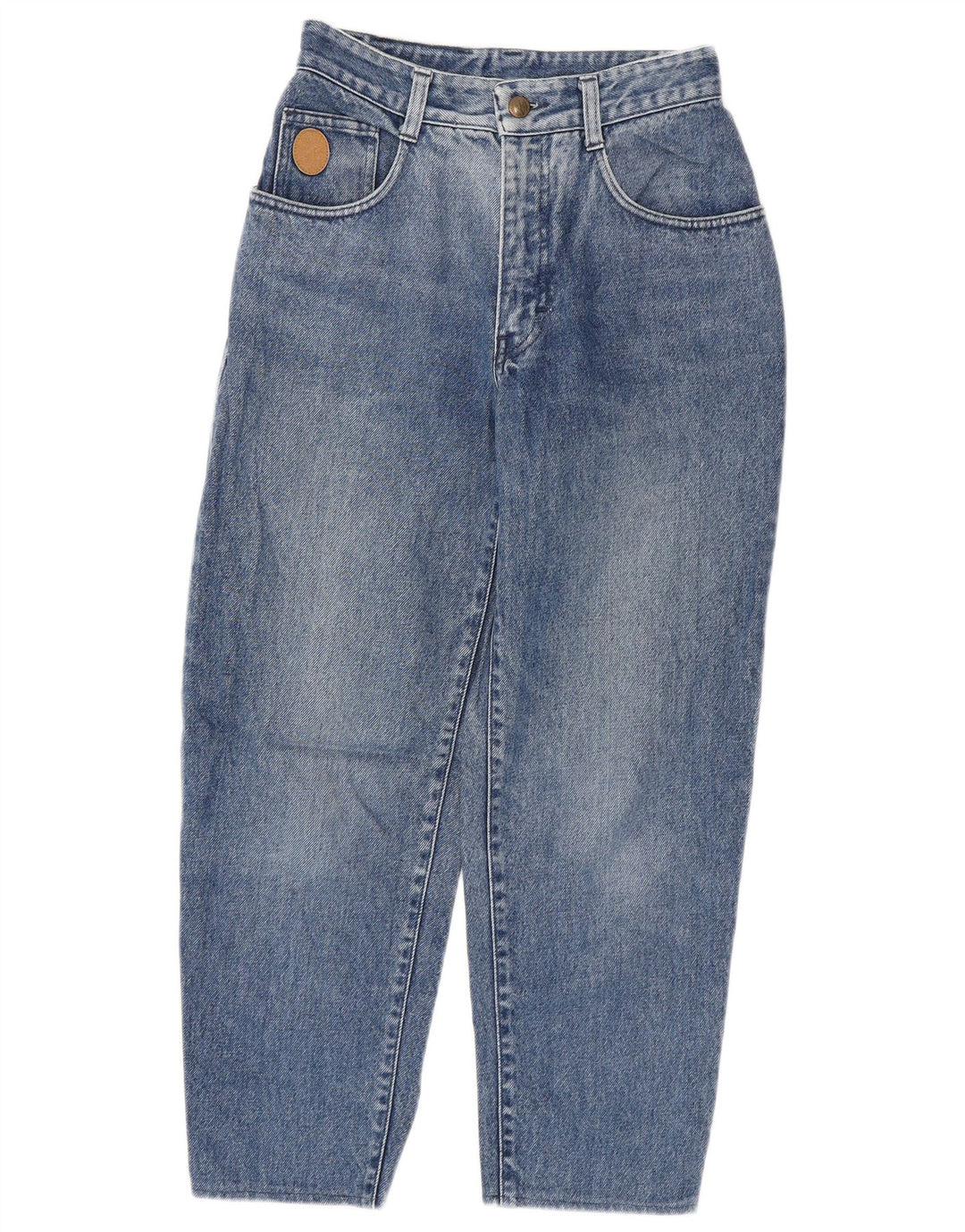 Jeans recortados femininos Trussardi W28 L24 algodão azul
