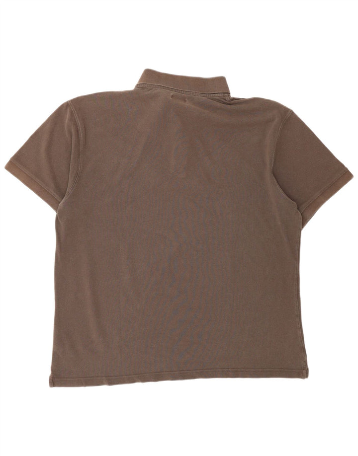 Camisa polo masculina Marlboro Classics 2XL algodão marrom