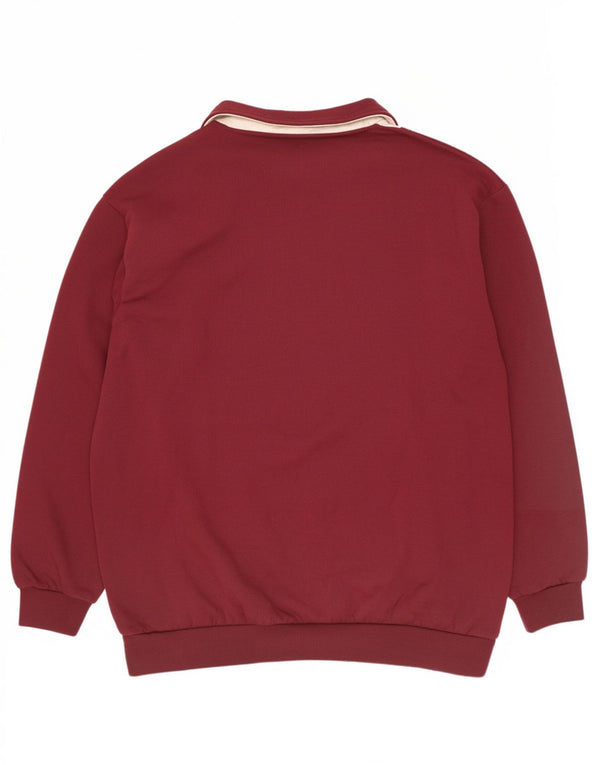 Moletom masculino C&A Rodeo Graphic Jumper 2XL Borgonha Colorblock retrô