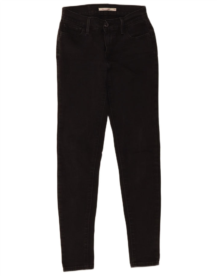 Calça jeans feminina Levi's 710 Super Skinny W26 L30 preta