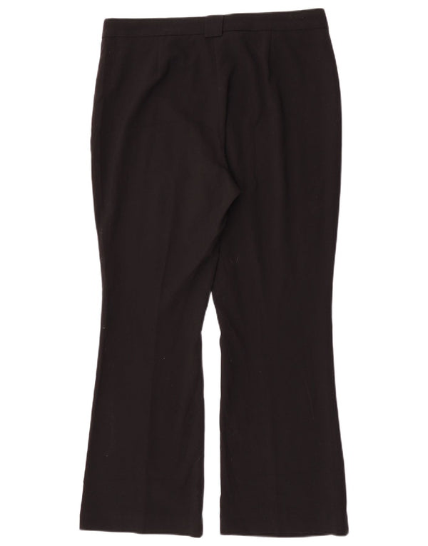 Calça feminina Marks & Spencer Bootcut Suit Reino Unido 12 Médio W30 L27 Preta