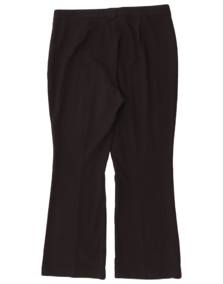 Calça feminina Marks & Spencer Bootcut Suit Reino Unido 12 Médio W30 L27 Preta