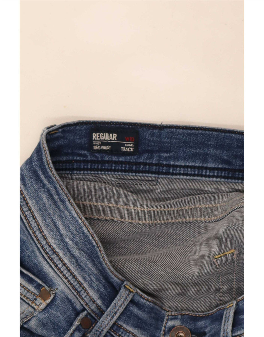PEPE Jeans Feminino Regular Fit Straight UK 10 Pequeno W32 L31 Azul