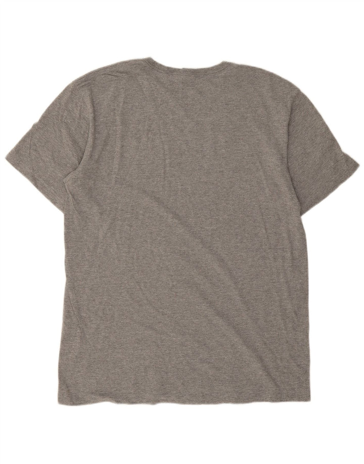 Camiseta masculina gráfica Volcom grande cinza