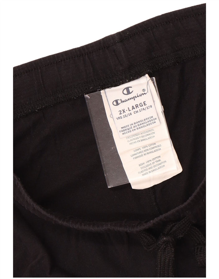 Shorts esportivos femininos CHAMPION 15-16 anos 2XL preto tie-dye algodão