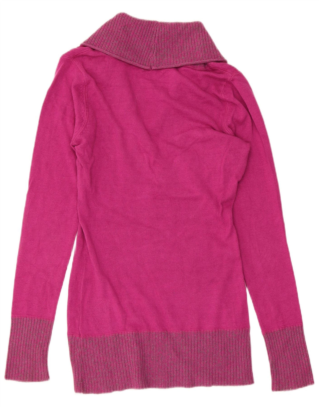 Suéter feminino GUESS com gola xale, 10 algodão rosa pequeno