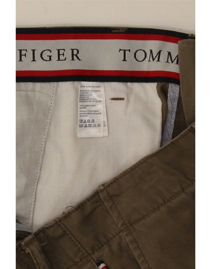 Shorts cargo masculino Tommy Hilfiger W36 grande algodão cáqui