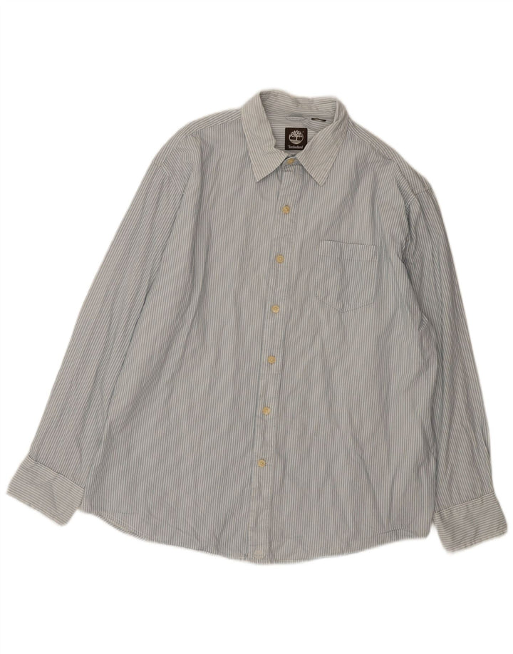 Camisa masculina TIMBERLAND XL listrada branca