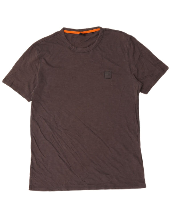 Camiseta masculina Hugo Boss grande algodão cinza