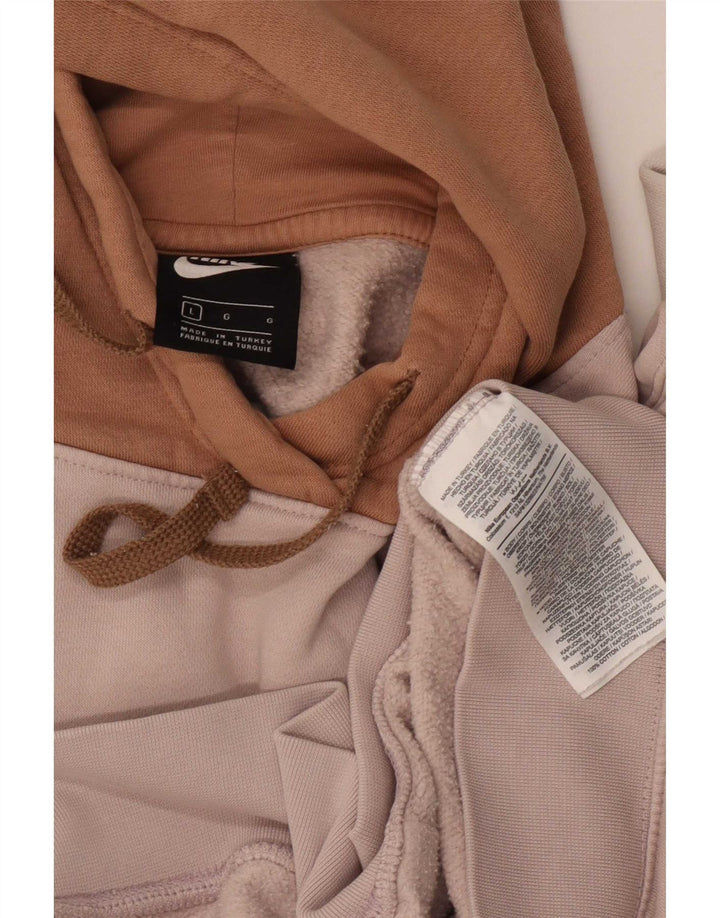 Jumper com capuz Nike feminino oversized UK 16 grande bloco colorido multicolorido