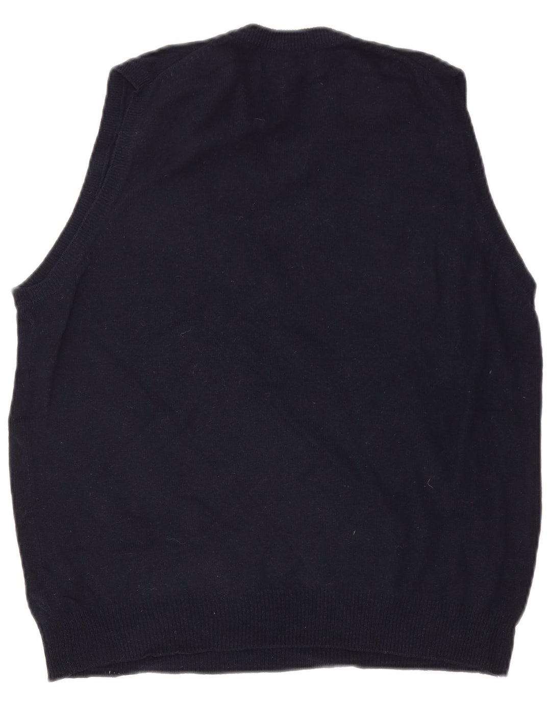 Regata masculina Marks & Spencer com colete médio de lã azul marinho