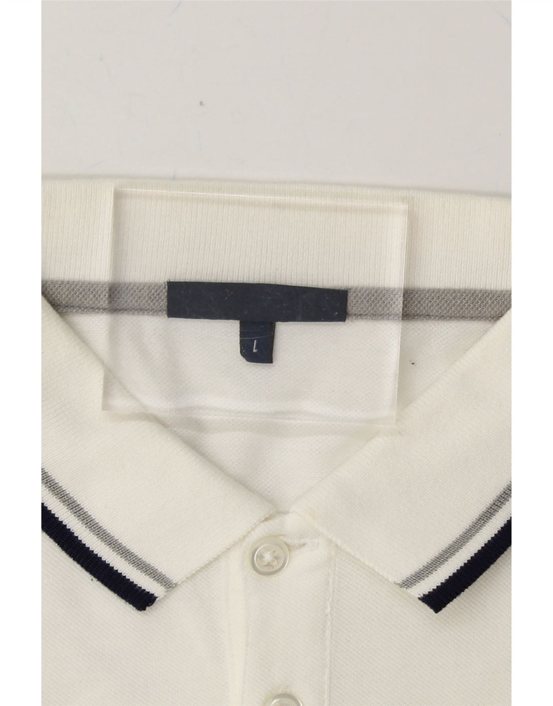 TRUSSARDI JEANS Mens Polo Shirt Large White Cotton Vintage Trussardi Jeans and Second-Hand Trussardi Jeans from Messina Hembry 