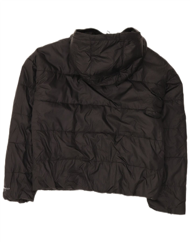 Jaqueta Nike Feminina Therma-Fit com Capuz Oversized Acolchoada UK 10 Pequena Preta