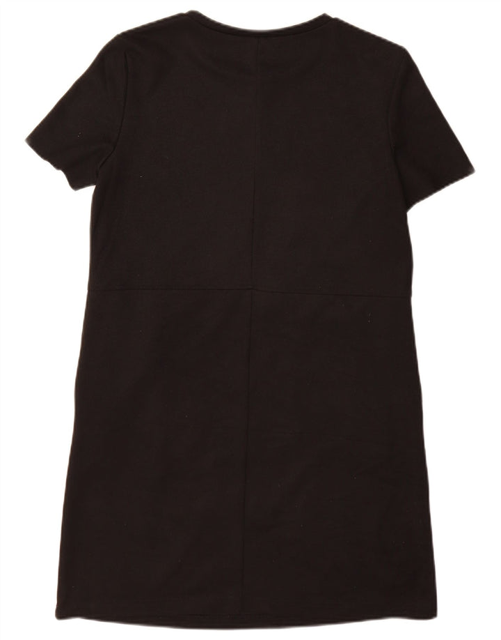 Zara Vestido Shift Feminino Reino Unido 10 Pequeno Preto