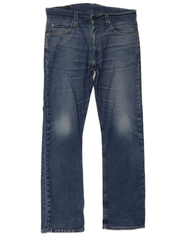 Levi's Masculino 506 Straight Jeans W34 L32 Azul Algodão