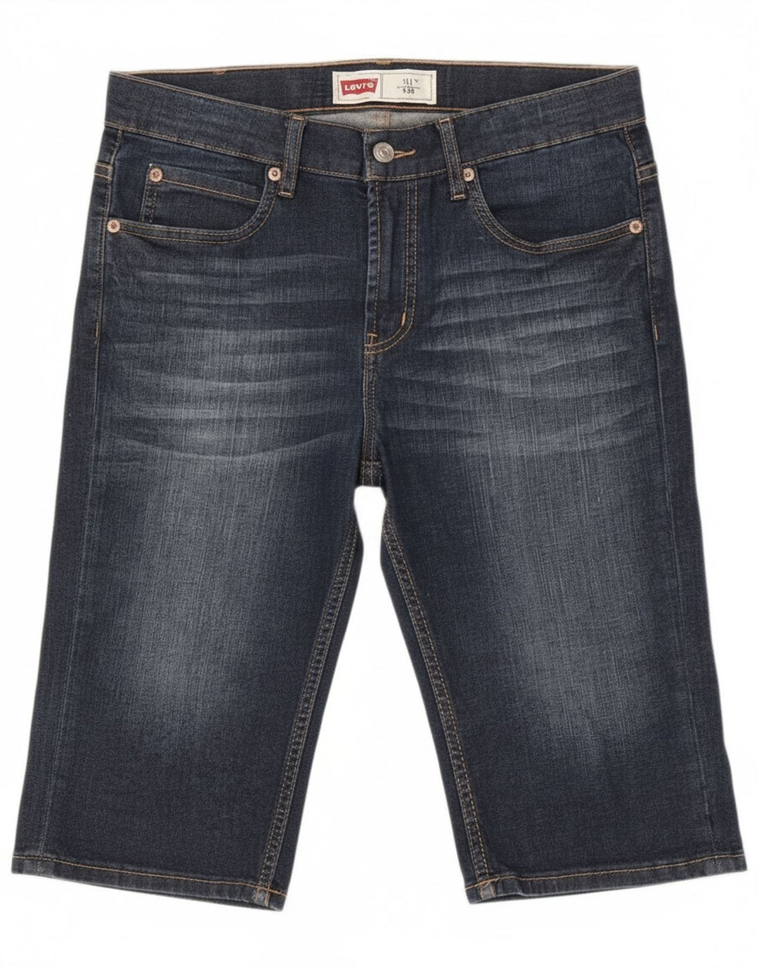 Shorts jeans Levi's Boys 511 Slim 15-16 anos W30 azul algodão