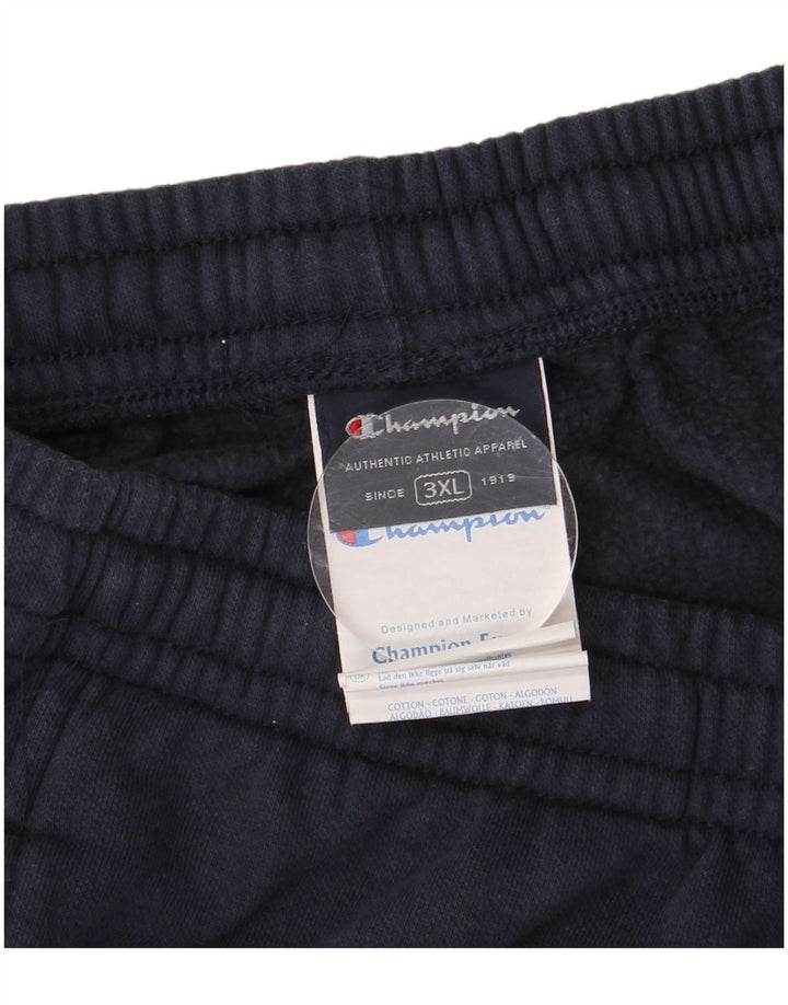 Calça de treino masculina Champion 3XL algodão azul marinho