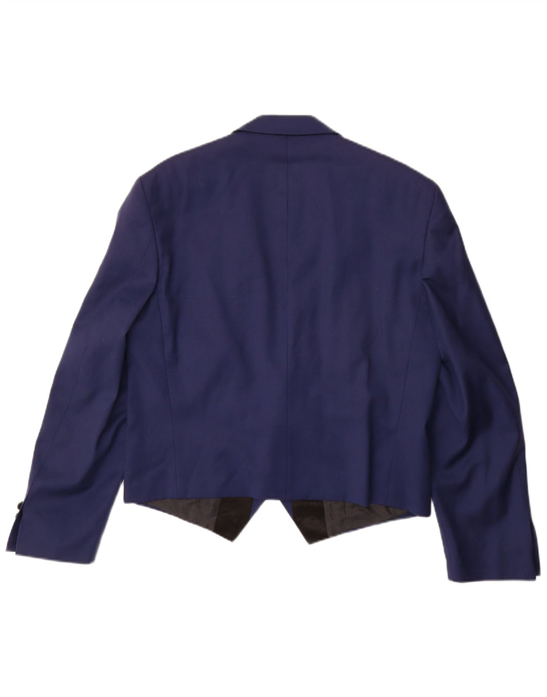 Jaqueta vintage masculina Berlin Blazer UK 38 médio azul marinho colorblock