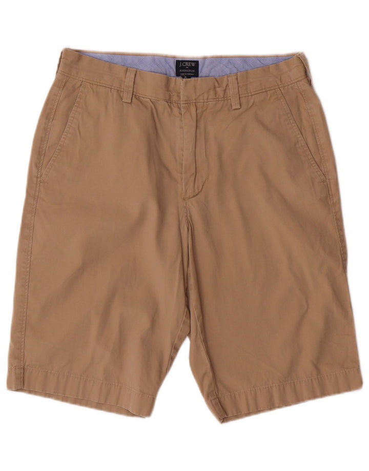 J. Crew Mens Rivington Chino Shorts W29 Pequeno Algodão Bege
