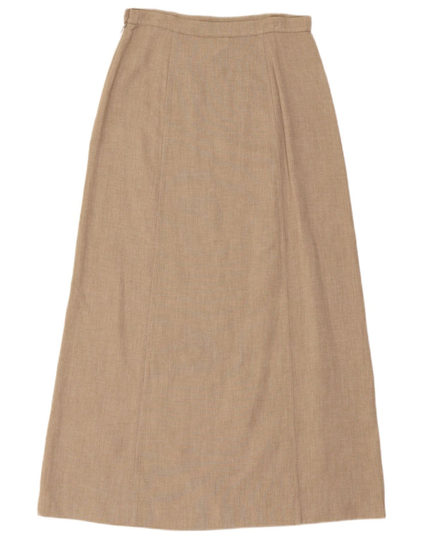 Saia maxi feminina de cintura alta Penny Black IT 40 pequena W28 bege viscose