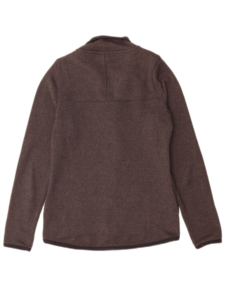 NIKE Womens Tracksuit Top Jacket UK 10 Pequeno Cinza Poliéster