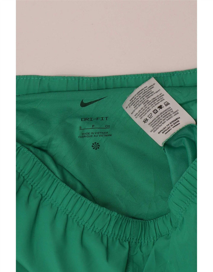 Nike Mens Dri Fit Sport Shorts Pequeno Verde Listrado Poliéster