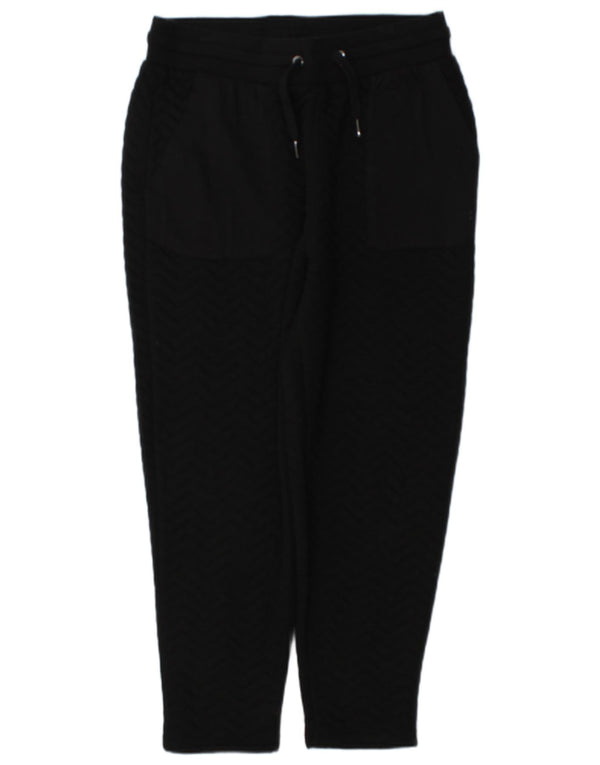 Calça de treino feminina Sweaty Betty UK 14 médio preto Chevron