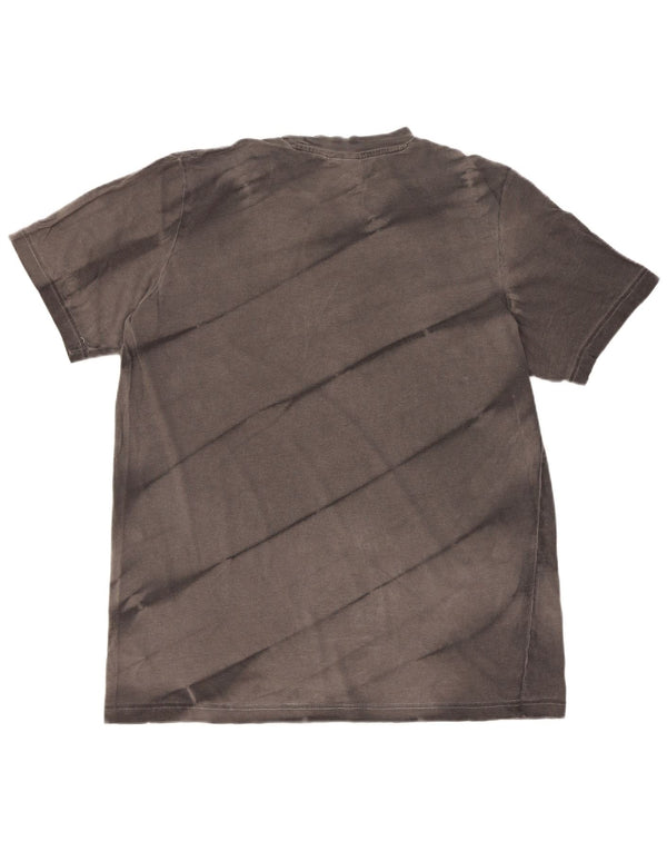 Adidas Mens Graphic T-Shirt Top Grande Cinza Tie Dye Algodão