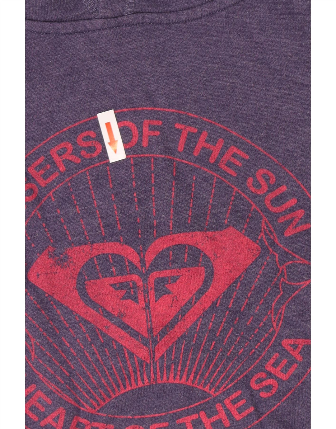 Roxy feminino gráfico moletom com capuz médio algodão roxo