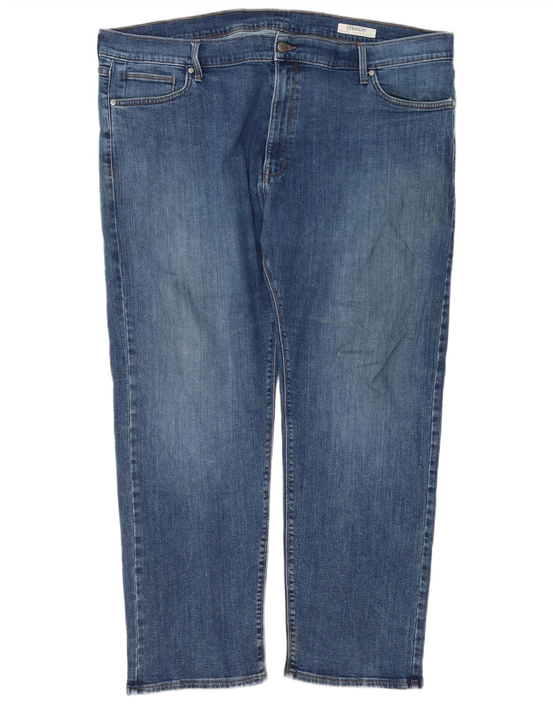 Jeans retos masculinos Marks & Spencer W44 L29 algodão azul