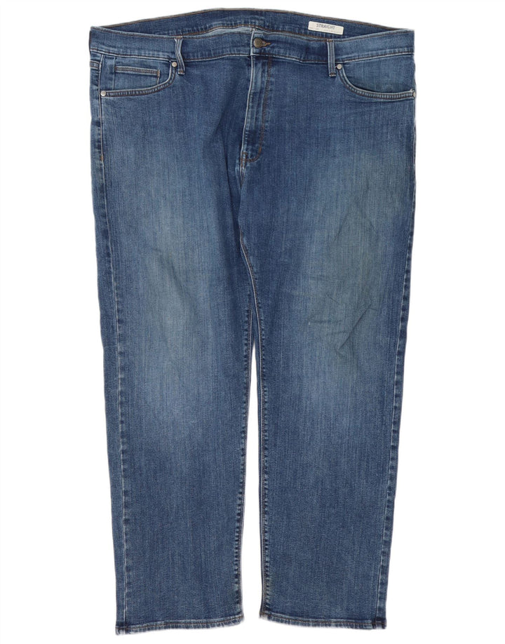 Jeans retos masculinos Marks & Spencer W44 L29 algodão azul