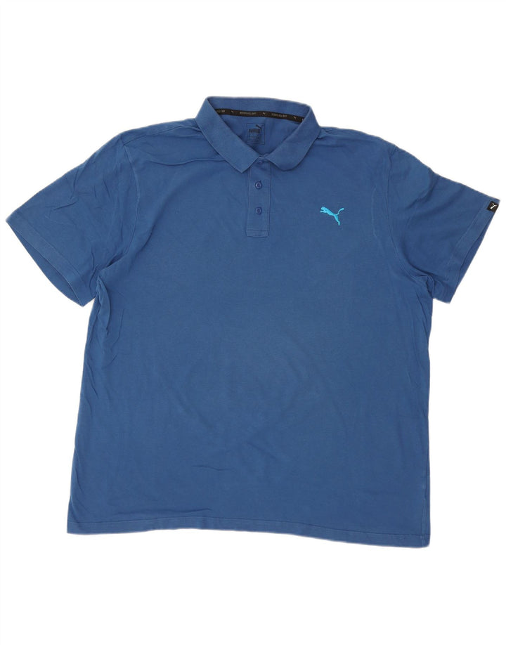 Camisa polo masculina PUMA 2XL algodão azul