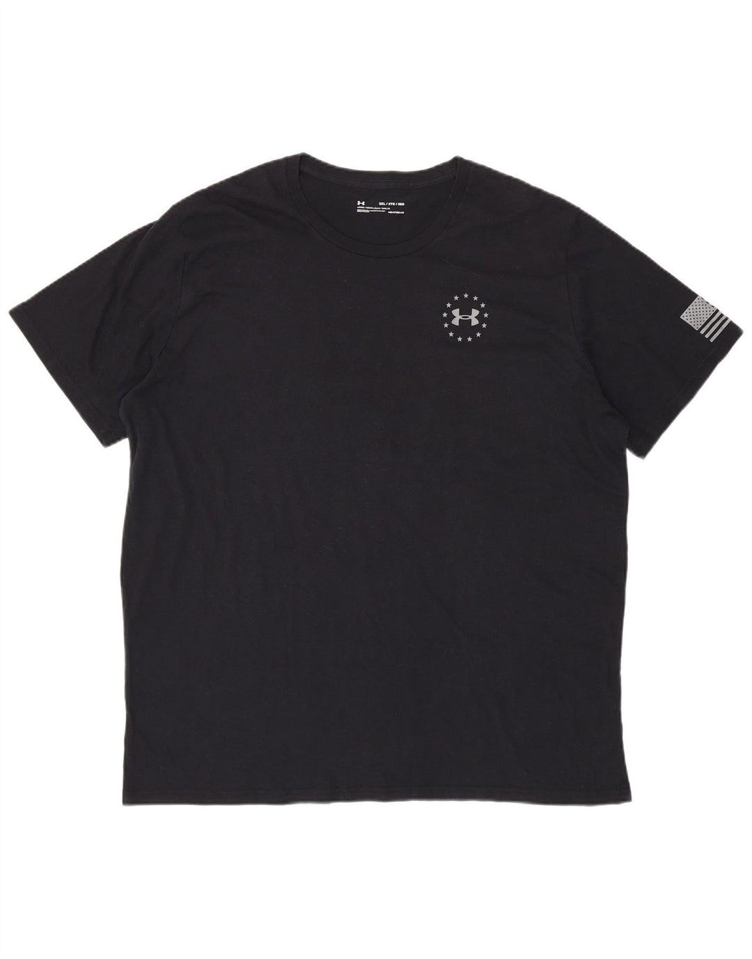 Camiseta masculina Under ARMOR Heat Gear Graphic Top 3XL preta