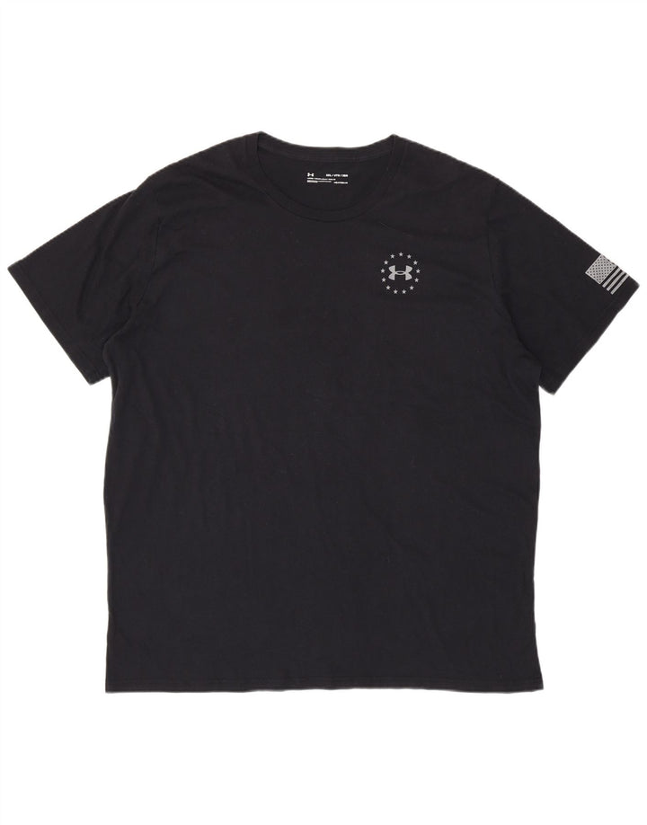 Camiseta masculina Under ARMOR Heat Gear Graphic Top 3XL preta