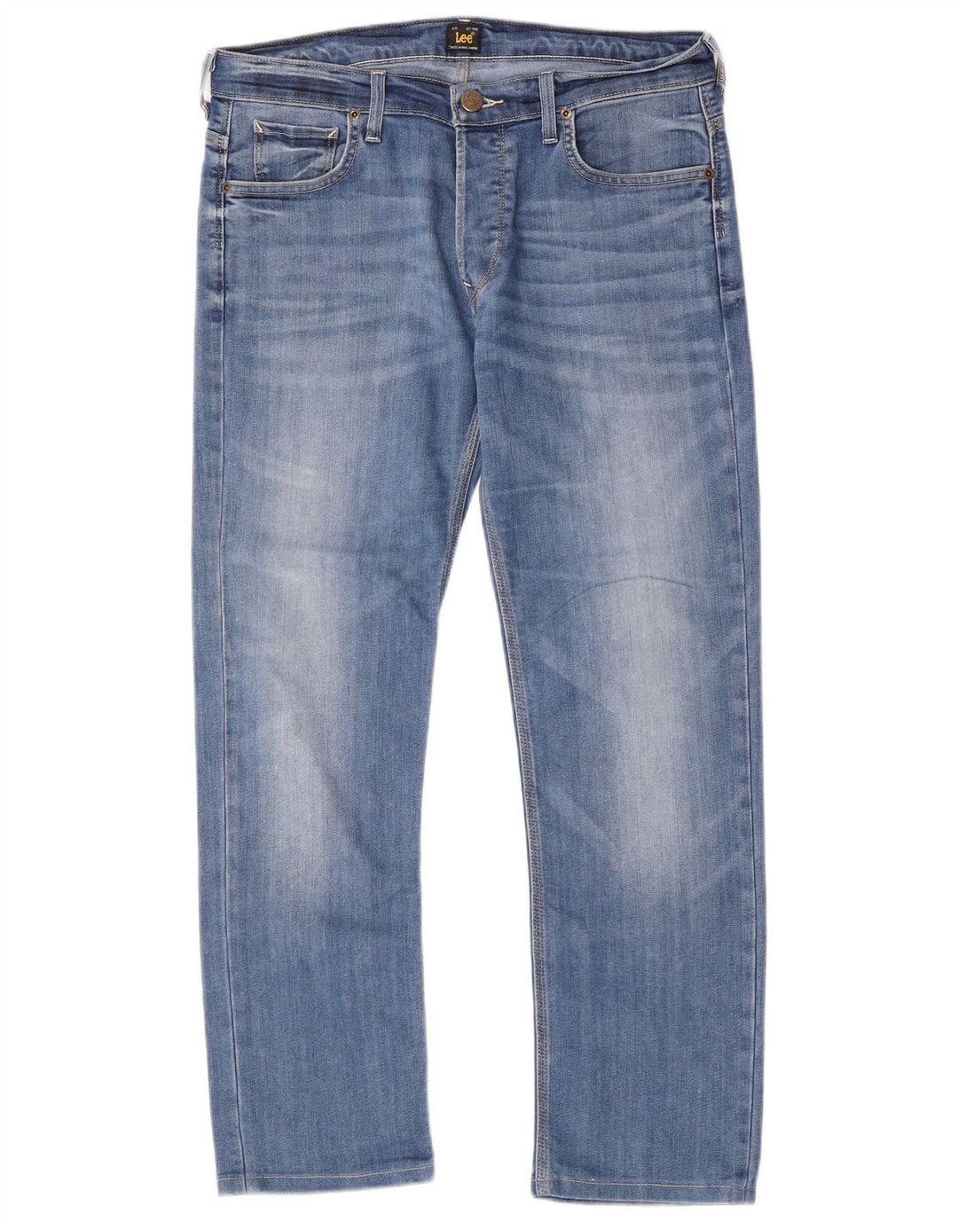 Lee Mens Powell Slim Jeans W34 L28 Azul Algodão