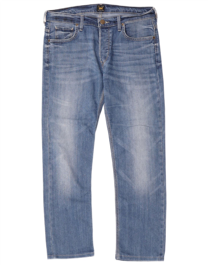 Lee Mens Powell Slim Jeans W34 L28 Azul Algodão