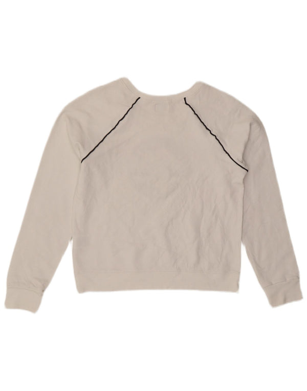 Suéter feminino CONVERSE Chuck Taylor Crop UK 12 médio branco