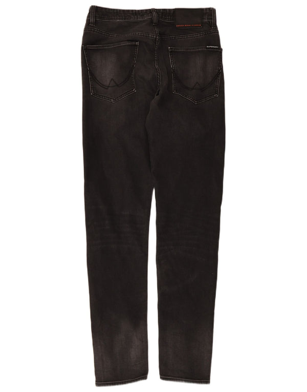 Superdry Mens Wilson Slim Jeans W30 L32 Cinza Algodão