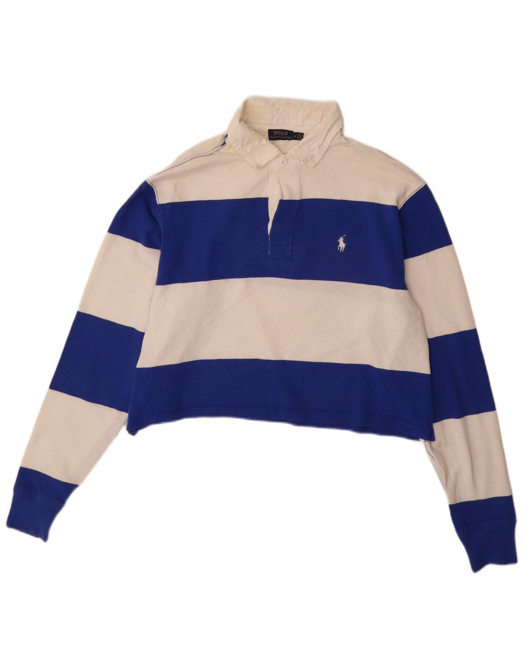 Polo Ralph Lauren moletom feminino oversized jumper UK 14 médio branco