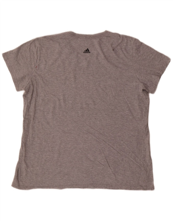 Adidas Camiseta Masculina Gráfica Top 2XL Cinza