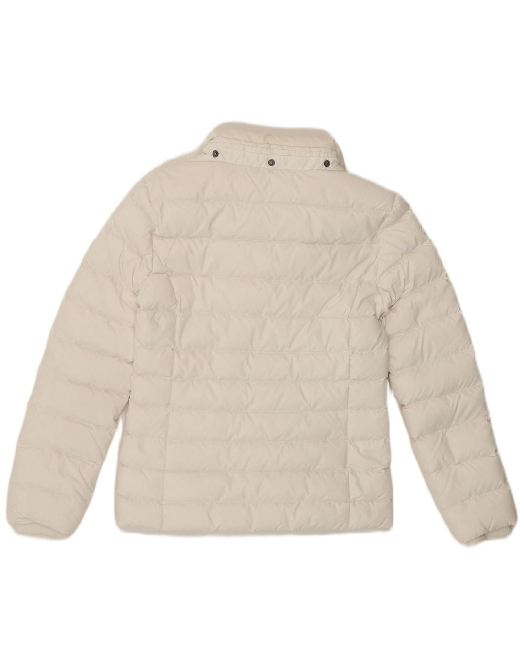 Jaqueta acolchoada feminina Tommy Hilfiger UK 6 XS poliéster branco