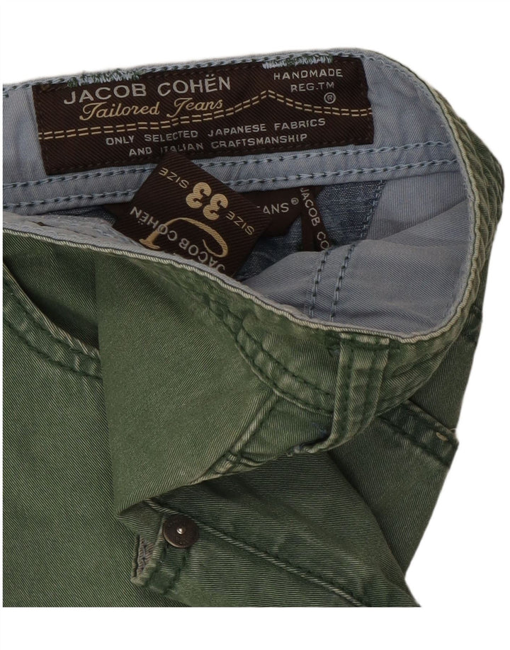 Jacob Cohen Jeans retos masculinos W33 L33 verde