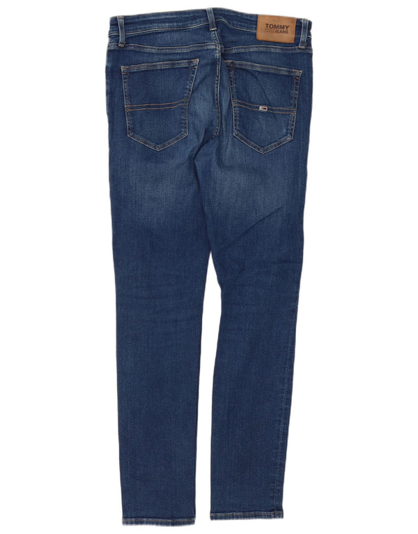 Tommy Hilfiger Masculino Simon Skinny Jeans W32 L32 Azul Algodão