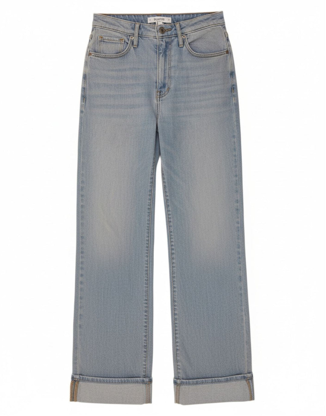 HOLLISTER Calça jeans feminina cintura alta solta US 00 2XS W23 L28 algodão azul