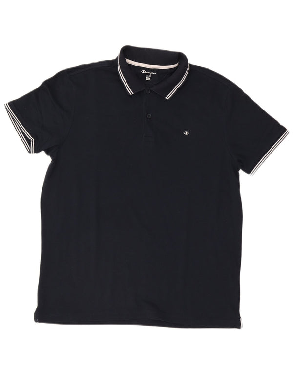 Camisa polo masculina Champion Easy Fit 2XL algodão azul marinho
