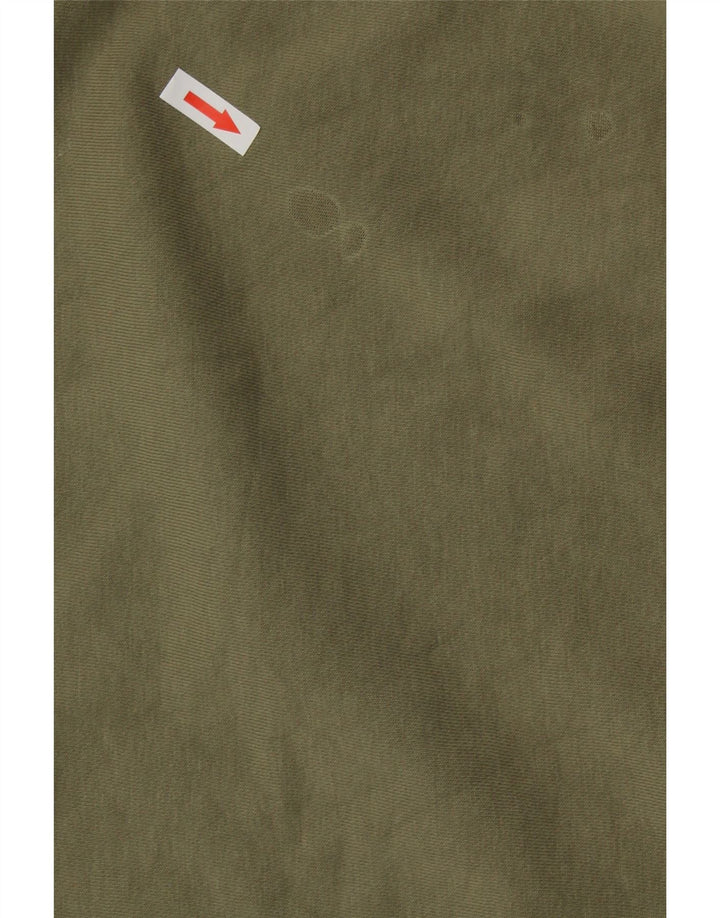 ADIDAS Womens Crop Oversized Sweatshirt Jumper Reino Unido 14 Grande Algodão Cáqui