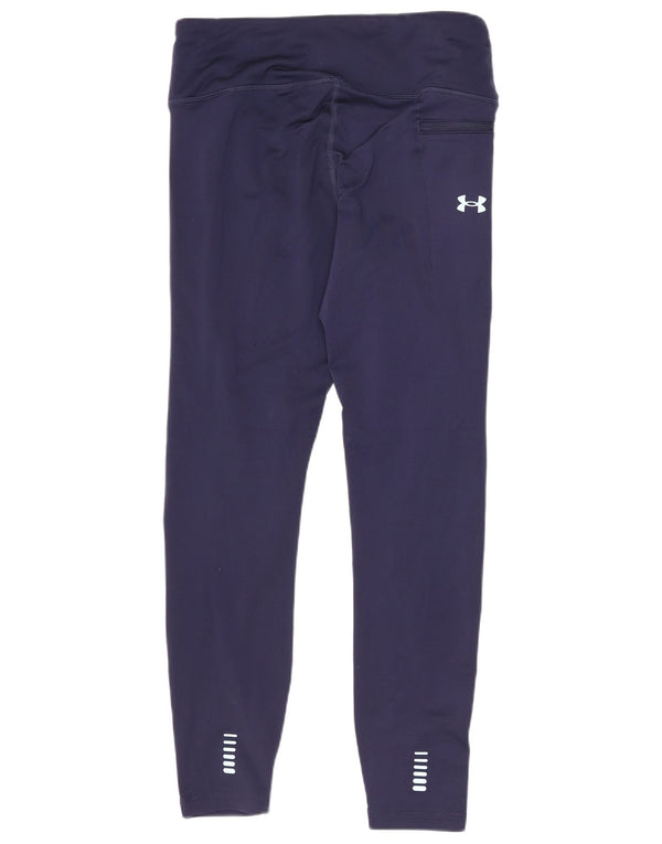 Leggings gráficas femininas Under Armour UK 12 poliéster azul marinho médio