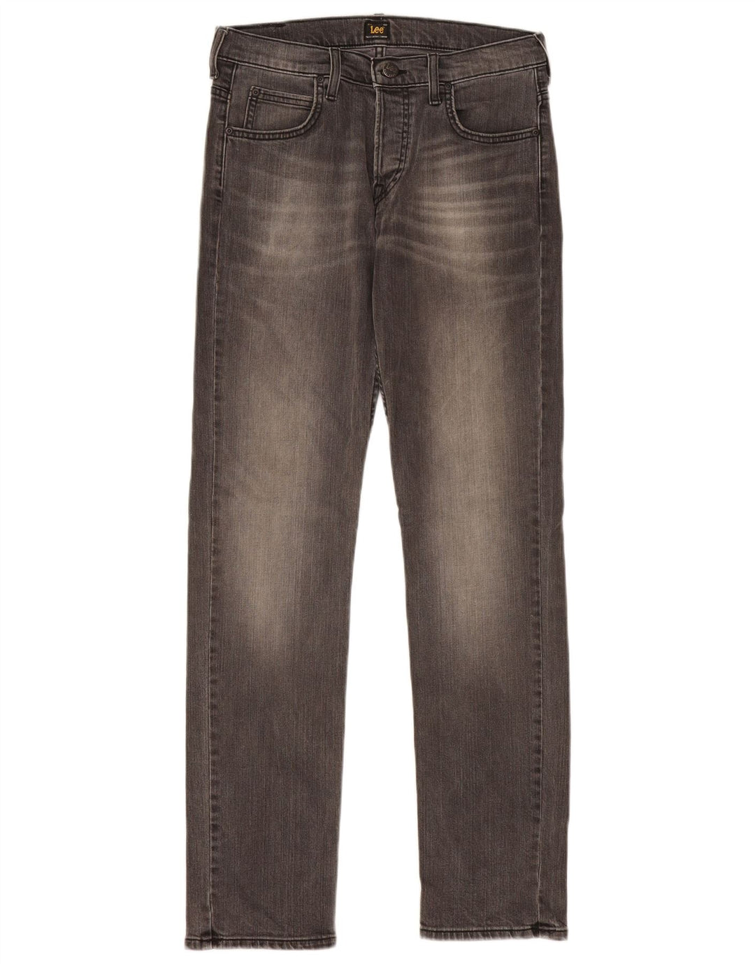 Lee Womens Powell Slim Jeans W30 L32 Algodão Cinza